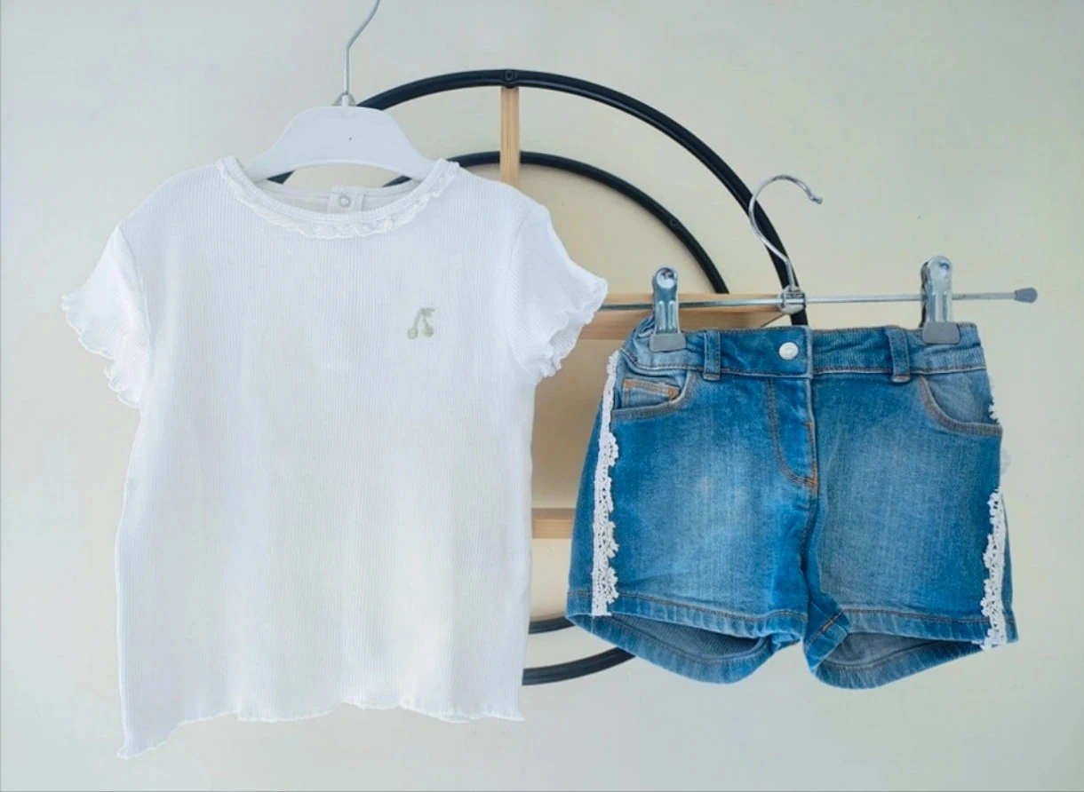2 ans ensemble été Teeshirt Kiabi et short Gémo